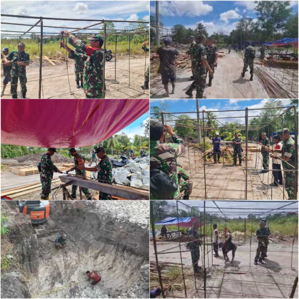 Jajaran Kodim 0414/Belitung Bersama Koramil Tanjungpandan Laksanakan Kegiatan Pembangunan Jembatan Beton di Desa Air Pelampang Jaya 2 IMG 20260407 155444