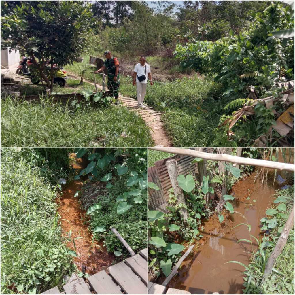 Tingkatkan Aksesibilitas Masyarakat, Babinsa Pelda Suminto Lakukan Survei Lokasi Rencana Pembangunan Jembatan di Desa Air Ketekok 2 IMG 20260411 132817