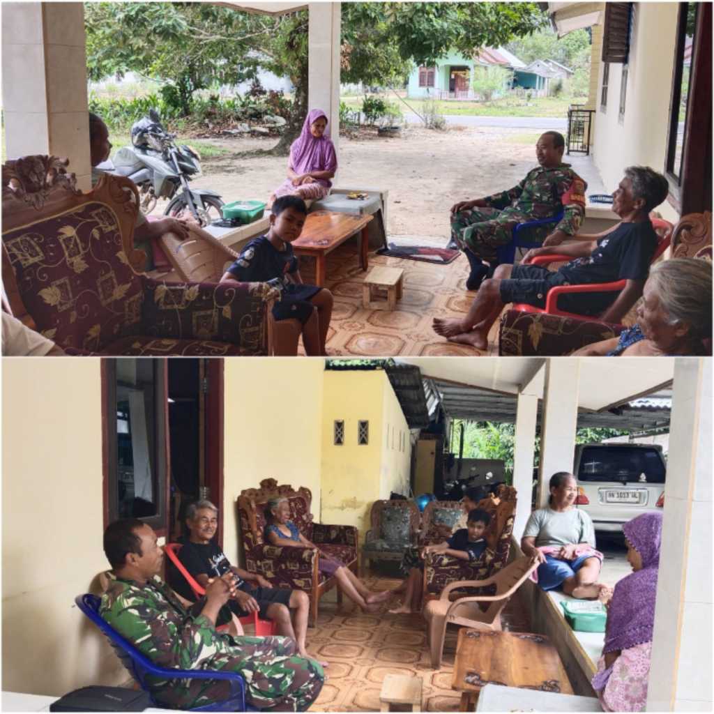 Pererat Hubungan dengan Masyarakat, Babinsa Sertu Suprapto Gelar Komsos Bersama Warga di Desa Badau 2 IMG 20260412 164009