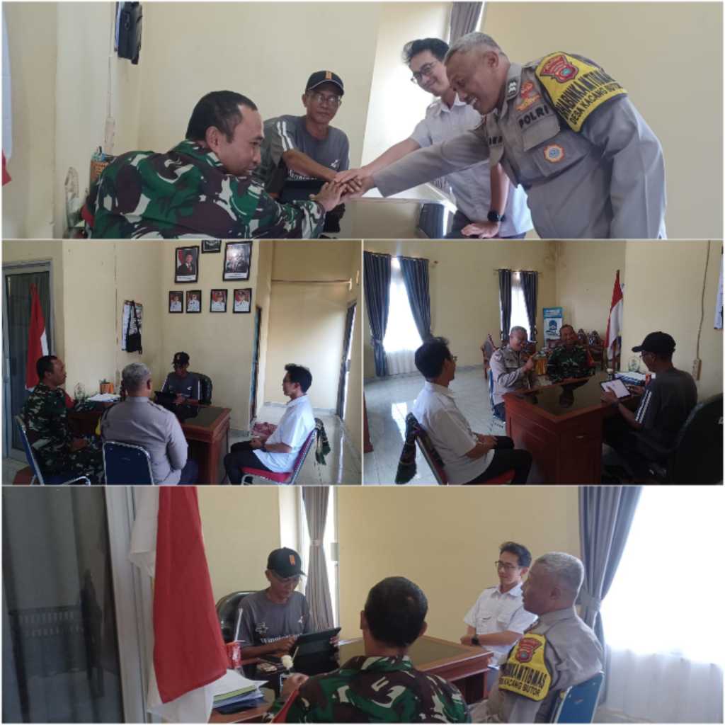 Perkuat Deteksi Dini Keamanan Wilayah, Babinsa Sertu Suprapto Gelar Komsos Bersama Aparat Desa di Kacang Butor 2 IMG 20260414 151108