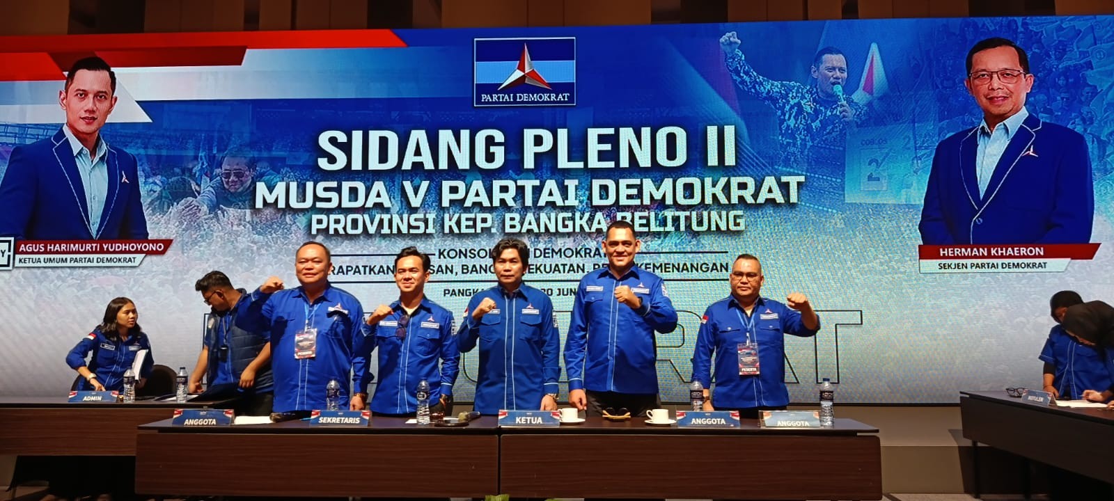 DPC Partai Demokrat Belitung Hadiri Musda ke-V Partai Demokrat Babel 2 AddText 06 21 09.09.38