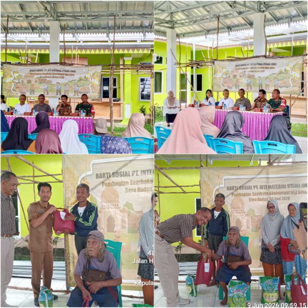 Peltu Inf. RK Purwoko dari Kodim Belitung Hadiri Baksos Sembako di Badau 2 IMG 20260609 144547