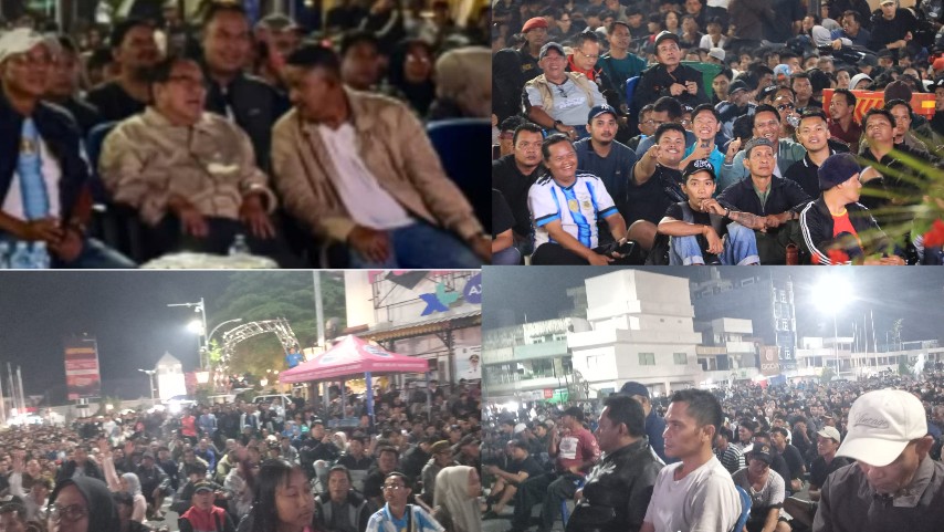 Darmansyah Nobar Final Piala Dunia 2026 bersama Warga di Bundaran Satam