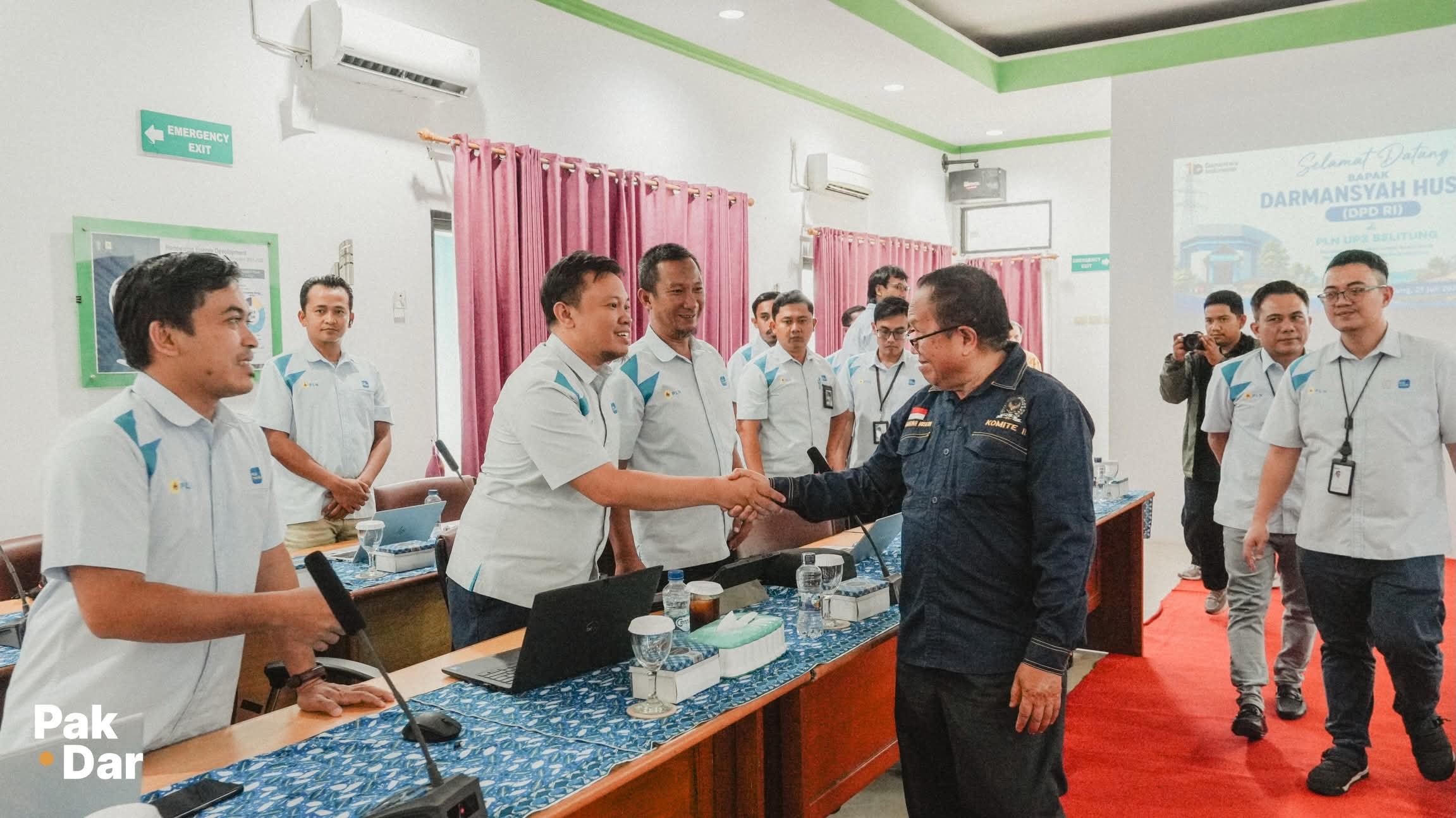 Reses Anggota DPD RI Ir. H. Darmansyah Husein ke PLN UP3 Belitung 8 AddText 07 25 06.18.01