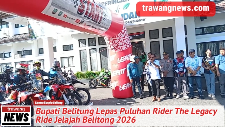 Bupati Belitung Lepas Puluhan Rider The Legacy Ride Jelajah Belitong 2026