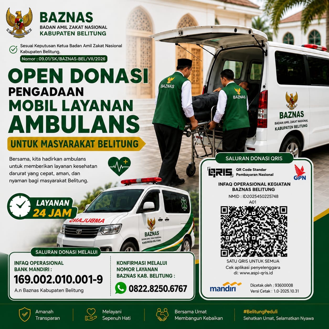 Baznas Belitung Galang Bantuan Al Zikri dan Pengadaan Ambulans 24 Jam 9 AddText 08 02 07.17.50