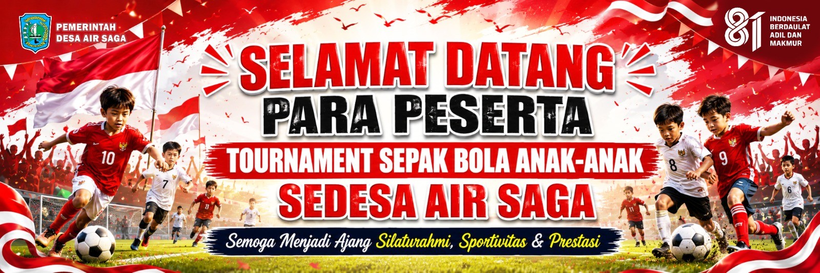 Semarak HUT ke-81 RI di Desa Air Saga: Dari UMKM hingga Sejumlah Lomba 1 AddText 08 08 07.58.37