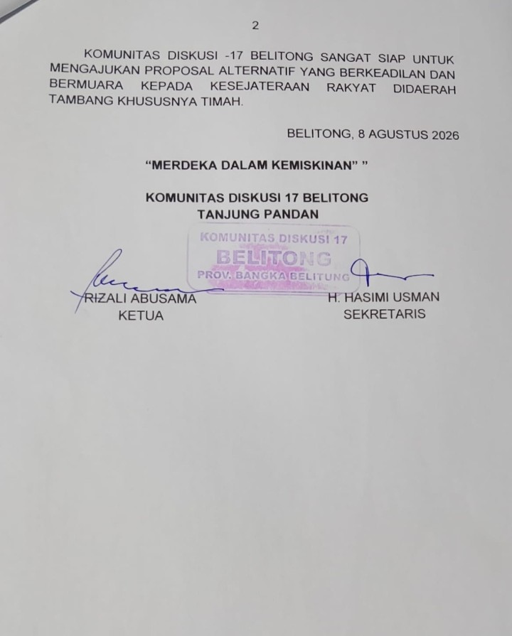 Pernyataan Sikap KD-17 Belitong Pasca Terbakarnya Fasilitas PT. TImah Tbk 2 AddText 08 08 08.43.45