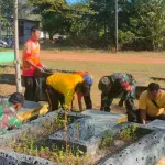 Jajaran Koramil 03/Gantung Gelar Jumat Bersih dalam Gerakan Nasional Indonesia ASRI