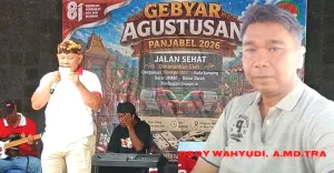Calon Kades Dedy Wahyudi Hadiri Kegiatan Paguyuban Jawa Belitung Panjabel di Pantai Tanjungpendam
