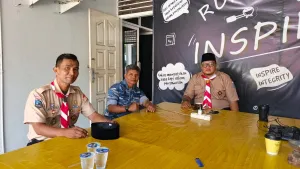 Serka Astiyandi Hadiri Pelantikan Pengurus Saka Adhyasta Pemilu Bawaslu Belitung