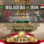 Turnamen Sepak Bola U-12 HUT RI Air Saga: Final Perebutan Juara 1 dan 2 Antara Maladewa vs Irak
