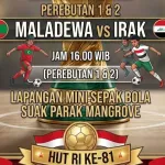 Saksikan Turnamen Sepak Bola U-12 HUT RI di Air Saga: Final Juara 1 dan 2 Antara Maladewa vs Irak