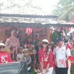 Danramil Kelapa Kampit Hadiri Pawai Pembangunan HUT RI ke 81 Kecamatan Manggar Belitung Timur