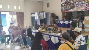 Babinsa Serka Andri Hadiri Mediasi Penyelesaian Masalah Lahan di Desa Selinsing