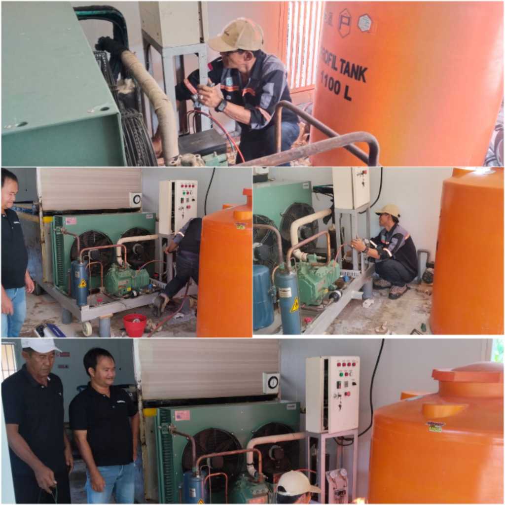 Penyuluh Perikanan Dampingi Servis Pabrik Es Kalaju Suak Gual 1 IMG 20260801 115823