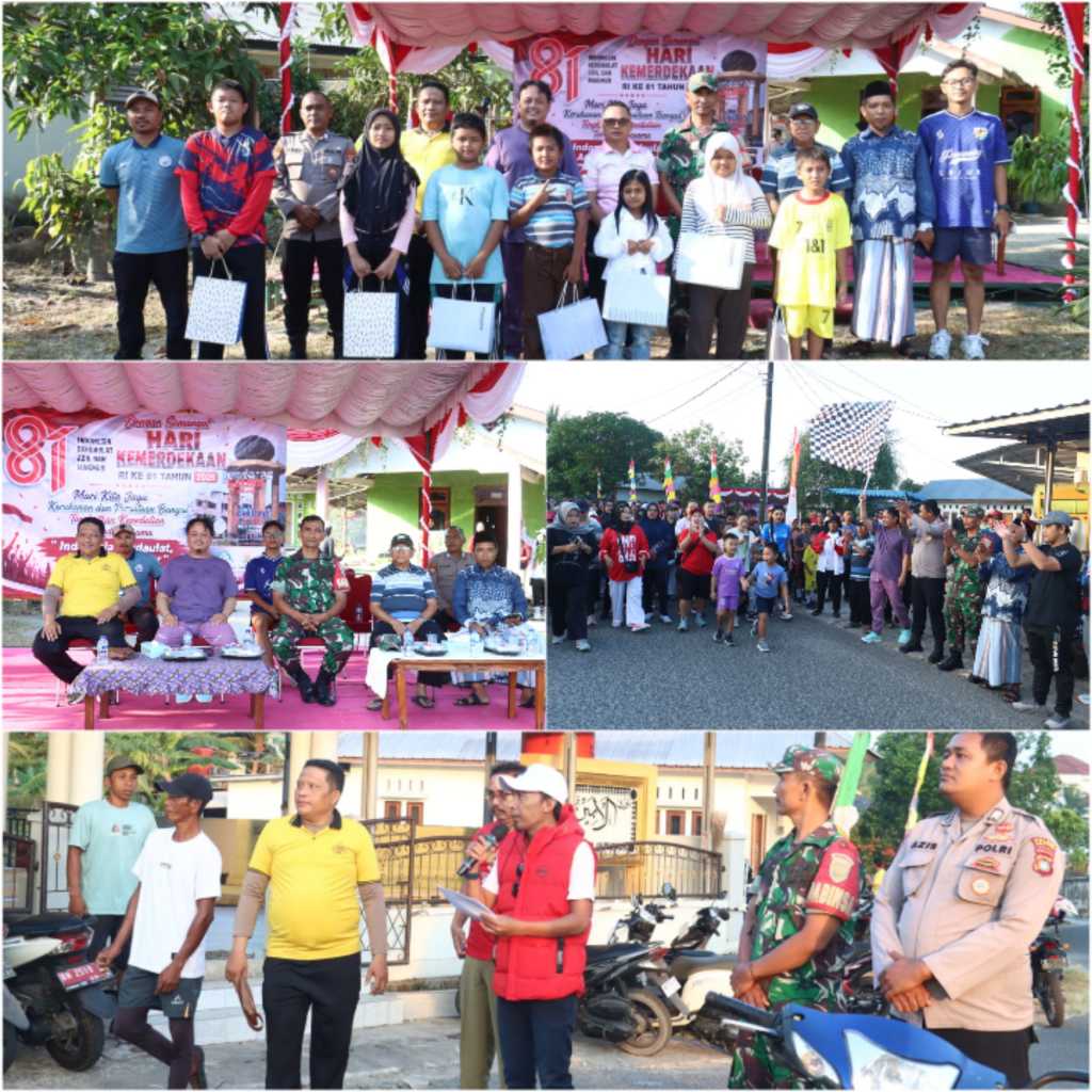Serka Astiyandi Hadiri Jalan Sehat Meriahkan HUT ke-81 Kemerdekaan RI di Aik Pelempang Jaya 1 IMG 20260816 134850