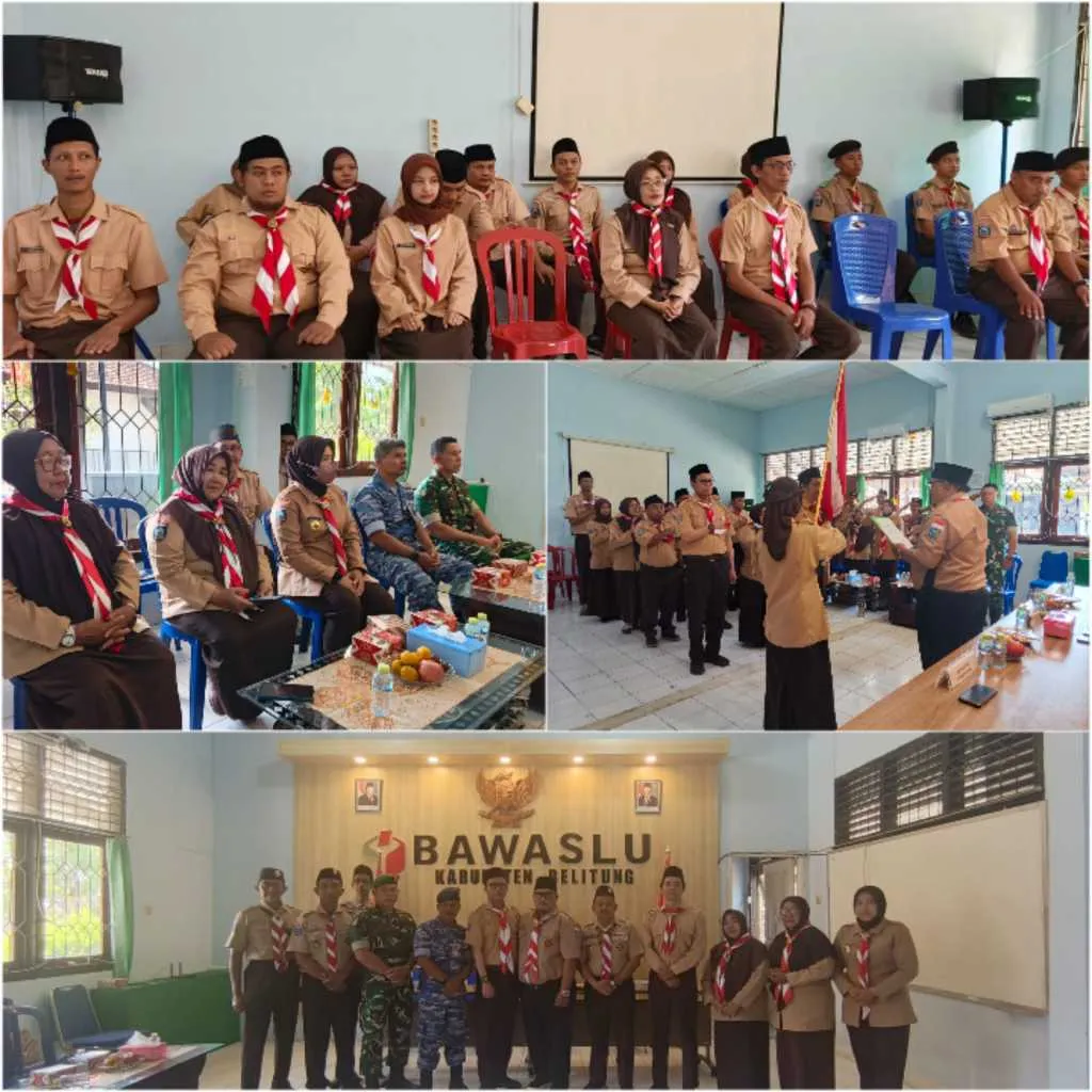 Serka Astiyandi Hadiri Pelantikan Pengurus Saka Adhyasta Pemilu Bawaslu Belitung 8 IMG 20260827 135908