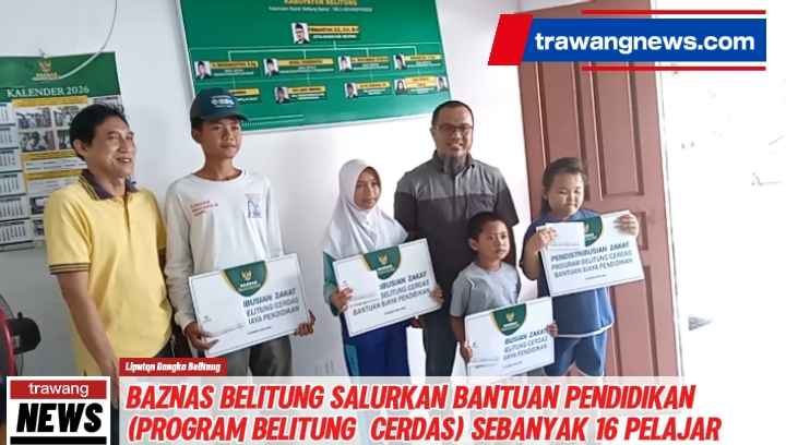 BAZNAS Belitung Salurkan Bantuan Pendidikan Program Belitung Cerdas