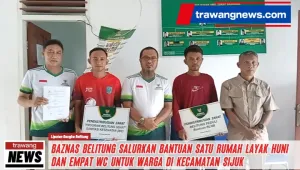 Baznas Belitung Salurkan Bantuan Satu Rumah Layak Huni dan Empat WC untuk Warga di Kecamatan Sijuk