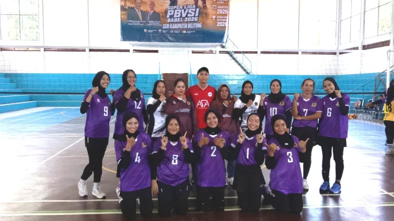 Trengginas Tanjungpandan Hantam PERORI Kembiri 3-0, Pastikan Tiket 8 Besar Liga PBVSI Babel 2026