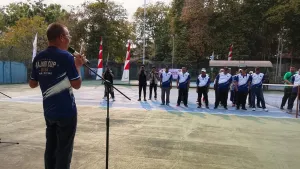 Pelda Suminto, anggota Koramil 01/Tanjung pandan Hadiri Pembukaan Kajari Cup Tenis Lapangan 2026