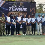Mewakili Kodim 0414 Belitung, Pelda Suminto Hadiri Kejuaraan Tenis Lapangan Kajari Cup Tahun 2026