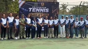 Mewakili Kodim 0414 Belitung, Pelda Suminto Hadiri Kejuaraan Tenis Lapangan Kajari Cup Tahun 2026
