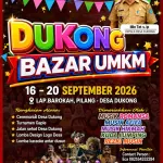 Catat, Jangan Lewatkan DUKONG Bazar UMKM Hadir Dari 16 hingga 20 September 2026