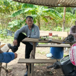 Sertu Wawan Komsos Di Desa Tanjung Batu Itam Imbau Warga Waspadai Karhutla di Musim Kemarau