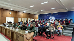 Pelda Suminto dari Koramil 01/Tanjungpandan Hadiri Rakor Persiapan Pengamanan Pilkades Serentak