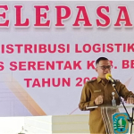 Wabup Belitung Lepas Logistik Pilkades Serentak Belitung:  Didistribusikan 37.872 Surat Suara