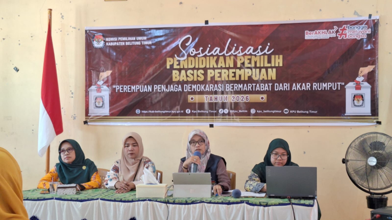 Lewat Sosdiklih, KPU Beltim Dorong Perempuan ‘Aisyiyah Jadi Penjaga Demokrasi dari Akar Rumput