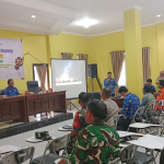 Sertu Wawan, mewakili Danramil 03/Gantung Kegiatan Ikuti Sekolah Lapang Iklim di Beltim