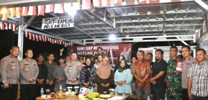 Serka Astiyandi Hadiri Ronda Malam Bersama Polda Babel dan RRI Pusat di Aik Pelempang Jaya