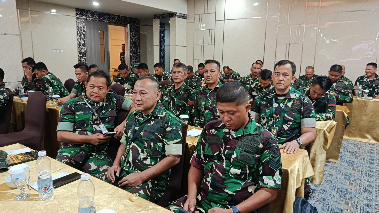 Enam Anggota Kodim 0414/Belitung Ikuti Evaluasi dan Penutupan Bimtek Ketahanan Pangan di Palembang
