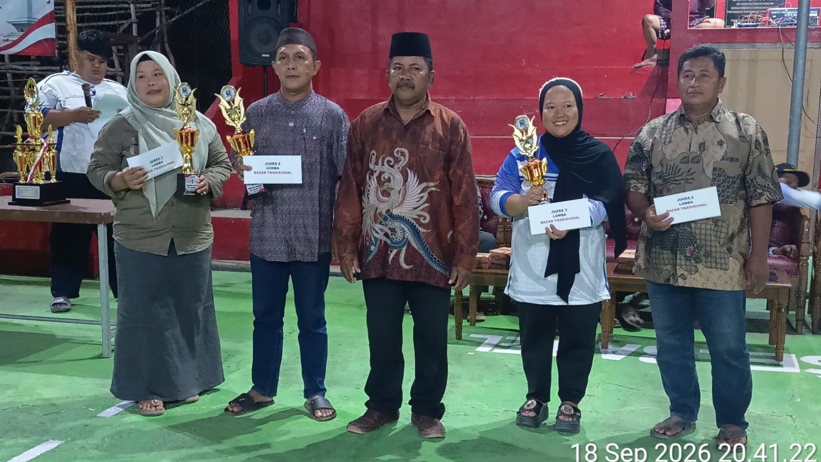 HUT RI ke 81 di Desa Tanjung Rusa, BPP Tanjung Rusa Juara Bazar Tradisional