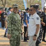 Dandim Belitung Hadiri Aksi Bersih-Bersih Pantai Tanjungpendam yang Diselenggarakan Posal Mendanau