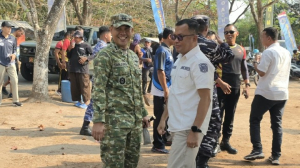 Dandim Belitung Hadiri Aksi Bersih-Bersih Pantai Tanjungpendam yang Diselenggarakan Posal Mendanau