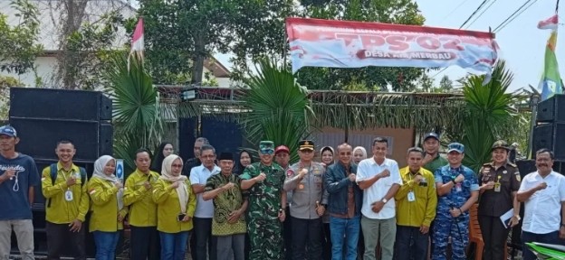 Jelang Pilkades Serentak 2026, Dandim Belitung dan Bupati  Tinjau Kesiapan TPS 02 Desa Air Merbau