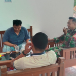 Babinsa Sertu Didi K, Komsos bersama pengurus dapur MBG di Desa Membalong