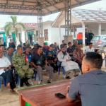 Sertu Haifrizar dari Koramil Gantung Hadiri Sosialisasi dan Edukasi Satgas PKH Pusat di Batu Penyu