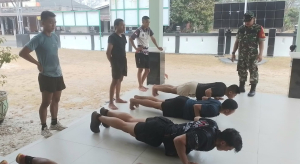 Serka Suherman Gelar Komsos dan Berikan Pembinaan Kaitan Proses Seleksi Calon Prajurit TNI-AD