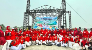 Festival Stand Up Paddle dan Senam BEP Meriahkan Haornas 2026 di Wisata Situ Kolong Minyak Beltim