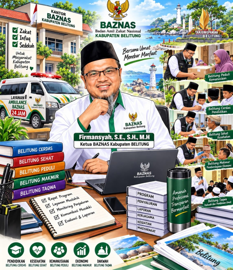 Baznas Belitung Gandeng Donatur Salurkan Bantuan Pampers bagi Warga Tak Mampu Membutuhkan