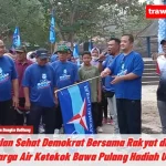 Jalan Sehat Demokrat Bersama Rakyat di Belitung, Warga Air Ketekok Bawa Pulang Hadiah Umrah Gratis