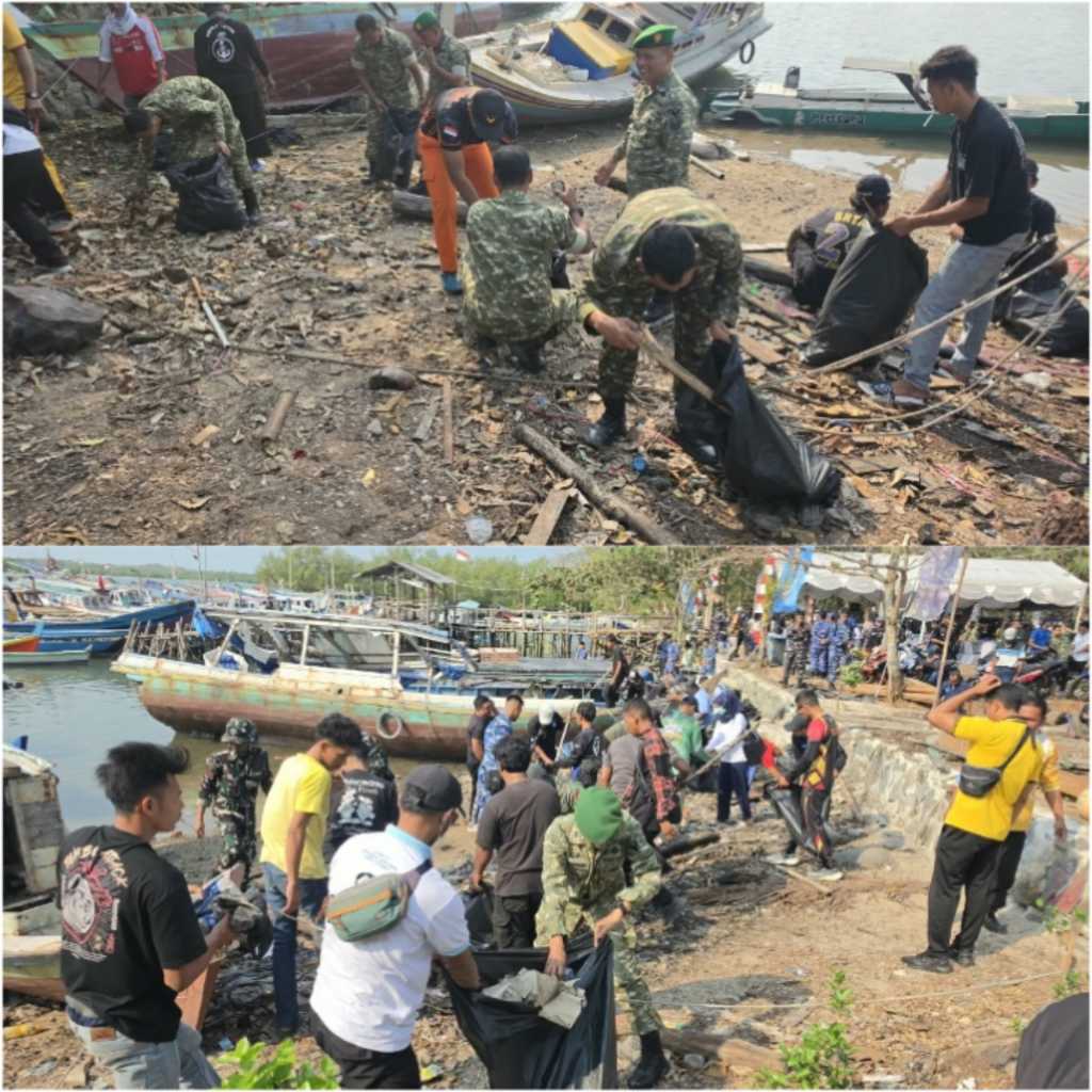 Dandim Belitung Hadiri Aksi Bersih-Bersih Pantai Tanjungpendam yang Diselenggarakan Posal Mendanau 9 IMG 20260918 125453