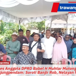 Reses Anggota DPRD Babel Muhtar Mutong di Kelurahan Tanjungpendam: Soroti Banjir Rob, Nelayan, UMKM