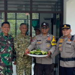 Kapolsek Selat Nasik Kunjungi Koramil, Sampaikan Ucapan HUT TNI ke-81