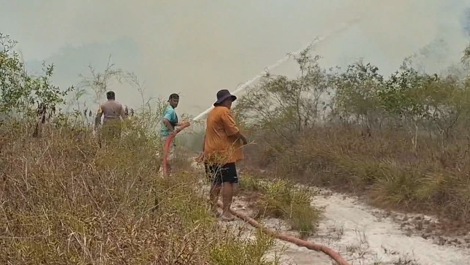 Kebakaran Lahan di Air Batu Buding, Sekitar 10 Hektare Terbakar: Api pun Berhasilkan Dipadamkan 9 AddText 10 05 03.59.13